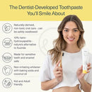 ELIMS Nano Hydroxyapatite Fluoride Free Toothpaste - Xylitol Remineralizing Toothpaste for Whitening Sensitive Teeth - SLS Free Orange Pineapple Mint Flavor for Adults & Kids 4oz by CozyNest Decor