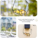 HDCRYSTALGIFTS Orange Cat On Moon Stained Glass Window Hangings,Tabby Cat Decoration suncatcher Hanging Ornament Gift for Mom,Cat Memorial Gifts for Cat Lovers, Pet Loss Sympathy Gift by GreenHaven Gardens
