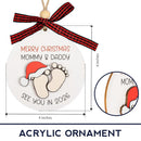 Baby First Christmas Ornament 2025, Expecting Baby Ornament 2026, New Mommy & Daddy Gift, Gifts for Expecting Parents Mom to be, New Baby Ornaments, Pregnancy Ornament for Mommy & Daddy to be by TinyTreasures Baby Boutique