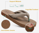 KuaiLu Flip Flops for Women with Arch Support Yoga Mat Comfortable Summer Beach Walking Thong Cushion Sandals Slip On Indoor Outdoor by TinyTreasures Baby Boutique