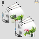 Wolezek Grow Lights for Indoor Plants, 2 Pack 6000K Full Spectrum Plant Lights Indoor, White LED Plant Growing Lamp with Auto ON & Off Timer 6/12/16H, 3 Modes, 5-Level Dimmable Brightness by GreenHaven Gardens
