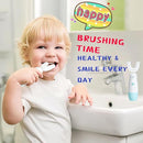 Kids Electric Toothbrush，Toddler Toothbrush Waterproof Battery Powered 360 Automatic Sonic u Shaped Toothbrushes for 2-7 Years Old for Boys Girls，with 2 Replacement Brush Heads（Blue） by TinyTreasures Baby Boutique