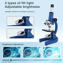 Microscope for Kids 40X-2000X with LED supplemental Light, Slides and specimens, Microscope for Kids 8-12 for School Labs and homeschooling by TinyTreasures Baby Boutique