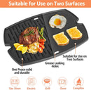 7584 Q3200 Griddle for Weber Q300 Q320 Q3000 Q3100 Q3200 Full Size Grill Plate Parts, Flat Top Cast Iron Griddle Insert for Weber 7646 Q320 Accessories, for WeberQ Grill Parts by GreenHaven Gardens