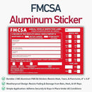 5 Pack Buck Aluminum Annual Vehicle Inspection Label with Punch Boxes, 2 Mil Red FMCSA Self Adhesive Sticker, DOT Compliant, Weatherproof, Tear Resistant, Easy to Write On, 6" x 3.5" - Made in USA by GreenHaven Gardens
