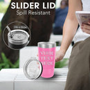Personalized Tumbler for Women, Customized Coffee Travel Mug, Engraved Monogram Initial, Valentine’s Day Gift, Birthday Gift Idea, Keep Drinks Cold and Hot (Pink, 20oz) by TinyTreasures Baby Boutique