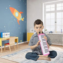 EastRock 32 Key Melodica Instrument Keyboard Soprano Piano Style with Mouthpiece Tube Sets and Carrying Bag for Kids Beginners Adults Gift Pink by TinyTreasures Baby Boutique