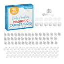 Vmaisi ChildProof Magnetic Cabinet Locks (46 Locks and 6 Keys) by TinyTreasures Baby Boutique