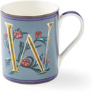 Spode Kit Kemp 12oz Mug in Fine China, W Initial - Custom Coffee Cup for Hot Beverages, Personalized Gift Idea for Her, Him, Friends, Coffee Lovers - Stylish Letter Mug for Daily Use, Dishwasher Safe by CozyNest Decor