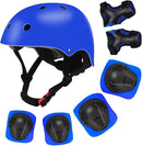 Color Gradient Adjustable Kids' Helmet with Knee & Elbow Pads Set | Multi-Sport Safety Gear for Boys & Girls Ages 5-14 | Skateboarding, Scooters, Roller & Inline Skating, Longboarding by TinyTreasures Baby Boutique