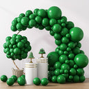 RUBFAC 129pcs Dark Green Balloons Different Sizes 18 12 10 5 Inches Emerald Green Latex Balloon Garland Arch for Masquerade Party Decorations Birthday Baby Shower Wedding Safari Jungle Party Supplies by TinyTreasures Baby Boutique