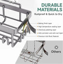 Veken 6-Pack Rustproof & Waterproof Shower Caddy, Adhesive Shelves Rack, Large Capacity Bathroom, College Dorm & Apartment Organizers, No-Drill Wall Mount Living Room & Bedroom Decor, Light Grey by CozyNest Decor