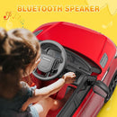 Licensed Land Rover Kids Electric Car, Ride On Toys for 4-8 Year Olds with Mp3 Player, Remote Control, Rocking, Pull Rod (Red) by TinyTreasures Baby Boutique