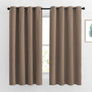 NICETOWN Bedroom Blackout Curtains and Drapes - Window Treatment Thermal Insulated Solid Grommet Blackout Draperies for Bedroom (Set of 2 Panels, 52 by 63 Inch, Cappuccino) by TinyTreasures Baby Boutique