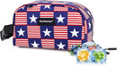 Cerbonny Small Cooler Bag Freezable Lunch Bag for Work School Travel, Leak-proof Insulated Eco-friendly Lunch Bag, 2.5L, Flag by TinyTreasures Baby Boutique