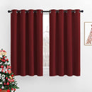 NICETOWN Burgundy Red Blackout Curtains Grommet - Thermal Insulated Solid Grommet Blackout Curtains/Panels/Drapes for Bedroom (2-Pack, 52 by 45-Inch) by TinyTreasures Baby Boutique
