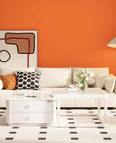 Dimoon 118''x17.7'' Orange Peel and Stick Wallpaper Contact Paper Modern Self Adhesive Wall Paper Removable Renter Friendly Textured Solid Color Shelf Vinyl Roll (118''x17.7'',Tropical Orange) by GreenHaven Gardens