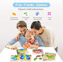 MAGIFIRE Wooden Puzzles for Toddlers 1-3 - 6-Pack Multicolor Animal & Car Puzzles - Toddler Montessori Style Toys by TinyTreasures Baby Boutique