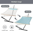 SUNCREAT Patio Hammock with Stand Included, Portable Double Hammock with Stand, Green Pattern by GreenHaven Gardens