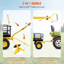 VEVOR Steel Garden Cart, Heavy Duty 1200 lbs Capacity, with Removable Mesh Sides to Convert into Flatbed, Utility Metal Wagon with 2-in-1 Handle and 13 in Tires, Perfect for Garden, Farm, Yard by GreenHaven Gardens