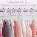 Pro Goleem Baby Closet Dividers Pink Baby Closet Organizer for Nursery Baby Clothes Size Age Dividers Fits 1.5" Rod 6 PCS by TinyTreasures Baby Boutique