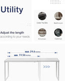 Nxconsu Cabinet Shelf Expandable Organizer Riser Rack for Kitchen Pantry Cupboard Under Sink Countertop Home Organization Extra Storage Space Saver Heavy Duty Metal Edgeless Design White by CozyNest Decor