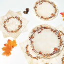 Homlouue 200 Pcs Fall Paper Plates and Napkins, Watercolor Disposable Dinnerware Set, Autumn Leaves Thanksgiving Party Supplies, Serve 50 Guests by CozyNest Decor