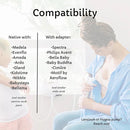 CERES CHILL OG Breastmilk Chiller, Reusable Storage Container, Up to 34 oz. - Bottle Cooler Keeps Milk at Safe Temperatures for Up to 20 Hours, Connects w/Most Pumps (Plum) by TinyTreasures Baby Boutique