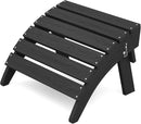 KINGYES Folding Adirondack Ottoman for Adirondack Chair, Black by CozyNest Decor
