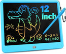 KOKODI 12 Inch LCD Writing Tablet with Anti-Lost Stylus, Erasable Doodle Board Colorful Toddler Drawing Pad, Car Travel School Games Toys for 3 4 5 6 7 8 Kids, Birthday Gift for Girls Boys Adults Blue by TinyTreasures Baby Boutique