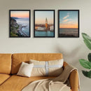 Vittanly 12x16 Picture Frames Set of 9, Shatter Resistant Plexiglass, Display 11x14 Pictures with Mat or 12x16 without Mat, Photo Frames for Wall Mount, Engineered Wood, Black by CozyNest Decor