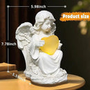 Angel Statues for Garden, Solar Angels for Outside with Glowing Heart & Cemetery Decorations for Grave, Yard Art Patio Balcony & Lawn Ornaments Gifts for Mom Grandma Women by CozyNest Decor