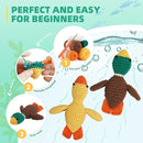 Crochet Kit for Beginners, Learn to Crochet, Include Easy Knitting Soft Yarn, Step-by-Step Video Tutorial, Hook, Holiday Birthday Gift for Adults and Kids(2 Pack Ducks) by TinyTreasures Baby Boutique