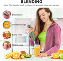 Immersion Blender Handheld 5 in 1 Hand Blender, 1000W Hand Mixer Stick, BPA-Free 12 Speed Handheld Blender with Mixing Beaker, Chopper, Whisk and Milk Frother for Soup, Smoothies, Sauce, Baby Food by TinyTreasures Baby Boutique