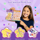 Friendship Bracelet Making Kit with Storage Box,DIY String Bracelet Arts and Craft for Girls Aged 8-12,Kids' Travel Activity Toy Set,Birthday Gifts for Ages 6 7 8 9 10 11 12 Year Old (Yellow/Purple) by TinyTreasures Baby Boutique