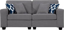 L Lengend Vansen Modular Sectional Sofa U Shaped Couch with Ottoman Modern Reversible Corner Sectional Couch for Living Room (Dark Grey, 2+3) by CozyNest Decor