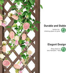 VINGLI Wooden Garden Arbor, Wedding Arch, 7ft Arch Backdrop Stand for Ceremony, Wood Trellis for Plant Climbing, Christmas Decor Pergola for Garden Backyard, Lawn by GreenHaven Gardens