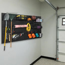 Slatwall Panel Garage Organizer PVC Slatwall Heavy Duty Wall Mounted Rack, Interlocking Slat Wall Panels for Tool Organization Peg Board(White 4 x 8 ft) by GreenHaven Gardens