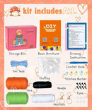 yhwsymgmho Crochet Kit for Beginners: 2-Piece Animal Amigurumi-Kit with Step-by-Step Video Tutorials - Easy Knitting Kit for Adults and Kids - DIY Crocheting Doll Gift (Crabs & Seahorses) by TinyTreasures Baby Boutique