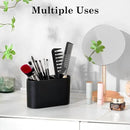 Luxspire Toothbrush Holder, 2 Slots Toothbrush and Toothpaste Holdersfor Bathrooms, Resin Toothbrush Holder Electric Toothbrush Stand for Vanity Countertop, Bathroom Accessories, Matte Black by CozyNest Decor