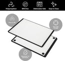 SMIRLY Plastic Cutting Board Set, Dishwasher Safe Plastic Cutting Boards Set for Kitchen, Cutting Boards for Kitchen - Plastic Chopping Board Set by CozyNest Decor