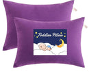 NTBAY Toddler Pillows, Down Alternative 13"x18" Pillows, Machine Washable - Soft and Breathable Travel Small Pillows for Sleeping, Ideal for Daycare, Crib, Cot, Purple by TinyTreasures Baby Boutique