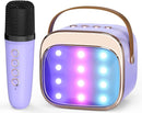 FLUESTON Mini Karaoke Machine for Kids Adults, Portable Bluetooth Speaker with Wireless Microphone, Birthday Kids Gifts Toys for Girls Ages 3, 4, 5, 6, 7, 8, 9,10,11,12+ Years Old by TinyTreasures Baby Boutique