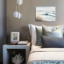 amatop Coastal Wall Art - Nautical Ocean Canvas Print with Light Blue & White Seascape, Boat, Reeds - Beach Picture for Modern Farmhouse, Lake House, Bedroom, Bathroom, Beach-Themed Artwork，16x12 by CozyNest Decor