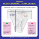 Women’s Pelvic Orthotic Support Belt ― Uterus Girdle for Prolapsed Bladder | Vulvar Varicosities | Postpartum Recovery | Dysfunction Pain Relief - High Waist (White - Medium) by TinyTreasures Baby Boutique