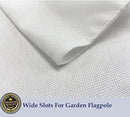TOPFLAGS Sublimation Garden Flags Blank Garden Flag 12x18 Inch Double Side Custom Create Your Own Solid White Flag DIY Blanks Canvas Banner to Decorate by CozyNest Decor