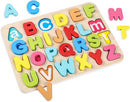 Aile Toddler Wooden Preschool Learning Alphabet Peg Puzzle Board Toys by TinyTreasures Baby Boutique