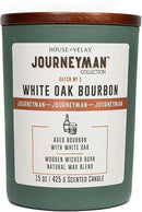 Journeyman Collection Candle, 15oz, Wooden Wick, White Oak Bourbon, Large Painted Jar by CozyNest Decor