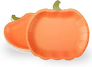 Cheerland Pumpkin Party Plates Fall Disposable Paper Plate Dessert Shaped Tableware for Summerween Birthday Baby Shower Halloween Classroom Autumn Harvest Thanksgiving Party Favor Decorations 48pcs by CozyNest Decor