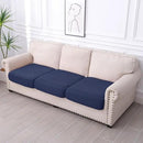 hyha Waterproof Couch Cushion Covers for Pets, Non Slip Sofa Seat Cover for Dogs Washable, Soft Thick Stretch Jacquard Fabric, Sofa Slipcovers with Elastic Bottom (3 Pieces, Navy) by CozyNest Decor